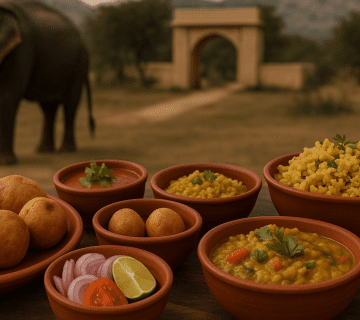 Local Flavors: Tasting Authentic Rajasthani Cuisine at Hathi Gaon